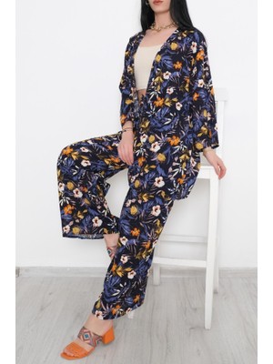 Modaymış Kimono Takım Lacivert - 10553.1095.10