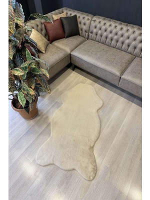 Freya Home Yumuşacık Post Kesim Tavşan Tüyü Taş Yıkanabilir Peluş Halı