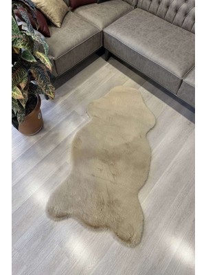 Freya Home Yumuşacık Post Kesim Tavşan Tüyü Vizon Yıkanabilir Peluş Halı