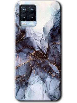 MRC İletişim Realme 8 Pro Kılıf Hd Desen Baskılı Arka Kapak - Otantik Mermer