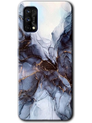 MRC İletişim Realme 7 Pro Kılıf Hd Desen Baskılı Arka Kapak - Otantik Mermer