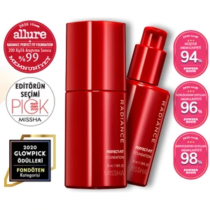 Uzun Süre Kalıcı, Mat Bitişli Fondöten Radiance Perfect Fit Foundation (No.21 Fair) SPF30+/PA+++