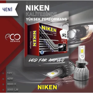 9006 LED Xenon Far Ampulü Seti Niken Eco 9000LM