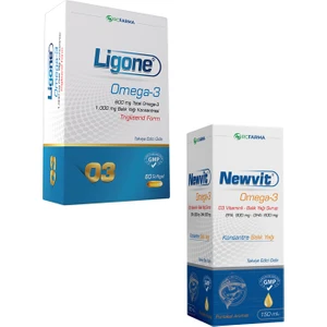 Ligone Omega-3 Softjel + Newvit Omega-3,d3 Vitaminli Şurup 150 ml