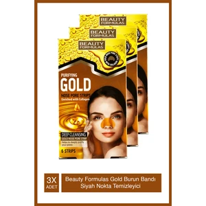 Beauty Formulas Gold Burun Bandı 6 Adet 3lü Set