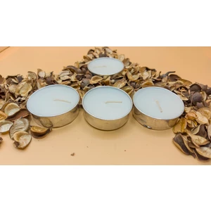 Pars Mum Tealight Mum-Buhurdanlık Silver Boy Soya Parafinli 10 Adet Beyaz Dekoratif Büyük Boy Tealight Mum