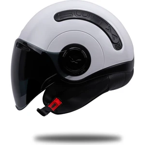 Sx.10 Beyaz Kask Siyah Cam