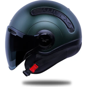 Sx.10 Mat Yeşil Kask Siyah Cam