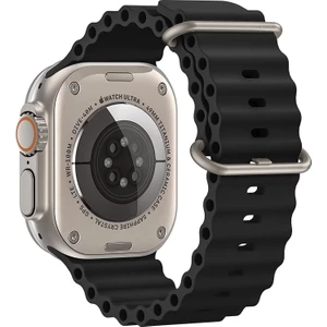 Apple Watch ile Uyumlu Seri 9/8/7/6/se/5/4/3 Okyanus Silikon Kordon 45/44/42MM ve 41/40/38MM ile Uyumlu