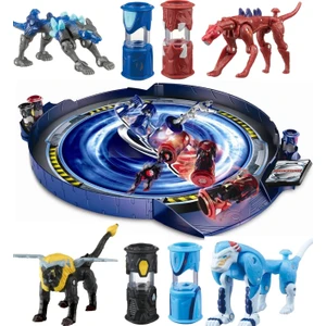 Giochi Preziosi Monsuno, Lisanslı Mega Arena, 4 Adet Kapsül-4 Figür-4 Kart Full Oyun Seti