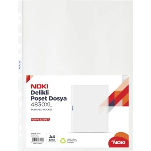 Poşet Dosya Xl 100 Lü A4 40 Mıc Şeffaf 4830XL