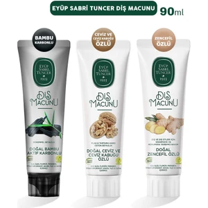 Eyüp Sabri Tuncer Diş Macunu Karbonlu, Ceviz ve Zencefil 90 ml