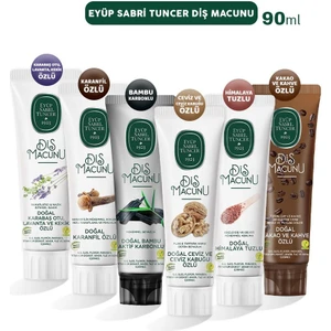Eyüp Sabri Tuncer Diş Macunu Karanfil, Karbonlu, Ceviz, Himalaya, Kakao ve Lavanta