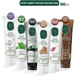 Eyüp Sabri Tuncer Diş Macunu Karbonlu, Ceviz, Himalaya, Kakao, Lavanta ve Nane