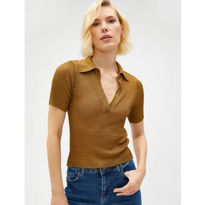 Polo Yaka Kazak Kısa Kollu