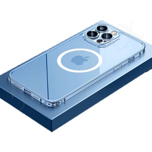 Apple iPhone 13 Pro Max Kılıf Kamera Lensli Metal Çerçeve Bumper Kilitli Kapak