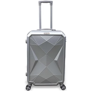 Coral High Diamond Abs Gümüş Orta Boy Valiz 16617