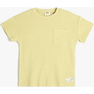 Basic Tişört Kısa Kollu Bisiklet Yaka Pamuklu