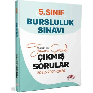Editör Yayınları 5. Sınıf Bursluluk 3 Yıl Çıkmış Sorular ve Çözümleri