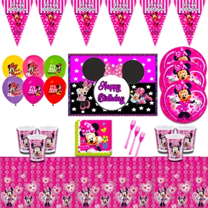 Minnie Mouse Afişli 8 Kişilik Doğum Günü Parti Malzemeleri Seti