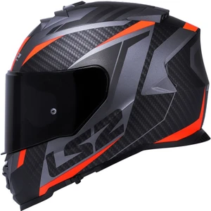 Storm Racer Mat Tıtanıum-Turuncu Kask Siyah Cam