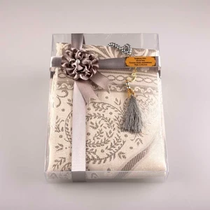 Hayrat Neşriyat Tesbih + Seccade Hediye Seti (Gri)