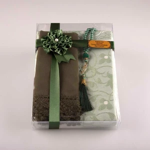 Hayrat Neşriyat Tesbih Seccade Şal Set (Yeşil)