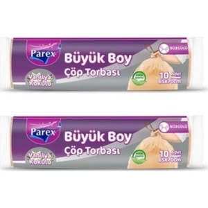 Vanilya Kokulu Büyük Boy Büzgülü Çöp Torbası 2'li Paket