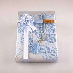 Hayrat Neşriyat Tesbih + Seccade Hediye Seti (Bebe Mavi)