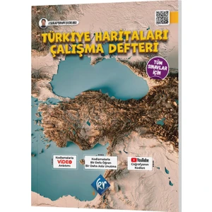 Kr Akademi Yayınları Coğrafyanın Kodları Türkiye Haritaları Çalışma Defteri (Tüm Sınavlar Için)Akademi