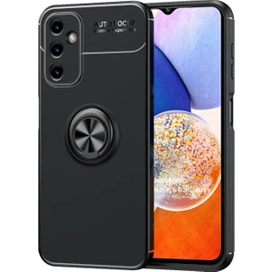 Samsung Galaxy A14 Kılıf Kickstand Ring Holder Siyah