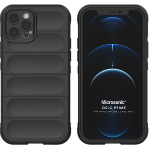 Apple iPhone 12 Pro Max Kılıf Oslo Prime Siyah