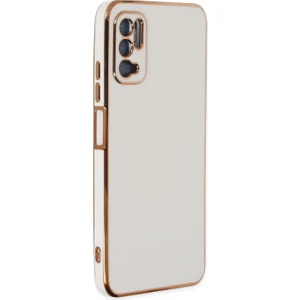 Xiaomi Poco M3 Pro Kılıf Olive Plated Beyaz