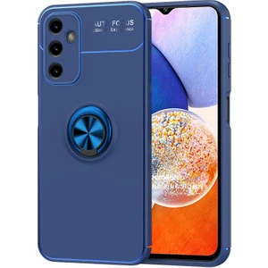 Samsung Galaxy A14 Kılıf Kickstand Ring Holder Lacivert