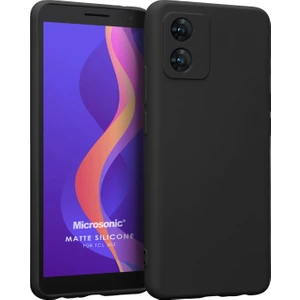 Matte Silicone Tcl 303 Kılıf Siyah