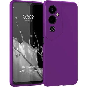 Matte Silicone Tecno Pova 4 Pro Kılıf Mor