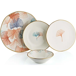 Oms Collection 11106 24 Parça Fiore Porselen Yemek Takımı