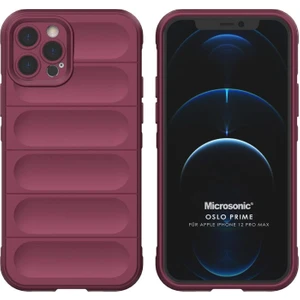 Apple iPhone 12 Pro Max Kılıf Oslo Prime Bordo