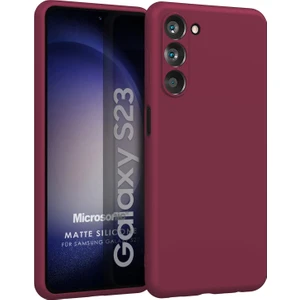 Matte Silicone Samsung Galaxy S23 Kılıf Mor