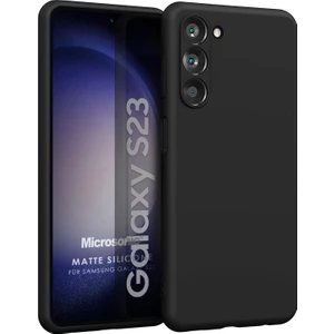 Matte Silicone Samsung Galaxy S23 Kılıf Siyah