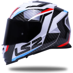 Storm Racer Mavi-Kırmızı Kask Siyah Cam