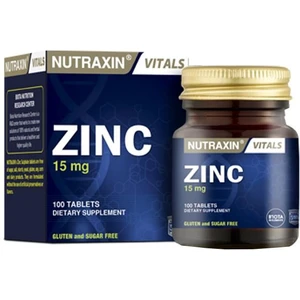 Zinc Sulphate 15 mg 100 Tablet Çinko Takviyesi