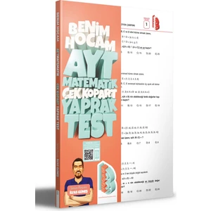 Benim Hocam Yayınları  2023 AYT Matematik Çek Kopar Yaprak Test