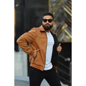 SB Collection Erkek Yakalı Baharlık Süet Ceket