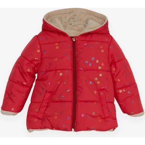 Kız Bebek Mont Renkli Sim Desenli 6 Ay-2 Yaş, Narçiçeği