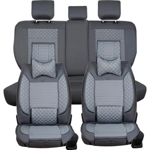 Ford Focus 3 Lüx Deri Oto Koltuk Kılıfı Ön Arka Takım (Elit) Füme