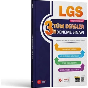 Sonuç Yayınları  8.Sınıf Tüm Dersler 1.dönem 3 Lü Deneme