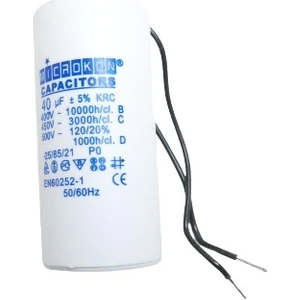 Microkon 40 Mf Kondansatör 400-450 V Kablolu (Daimi)