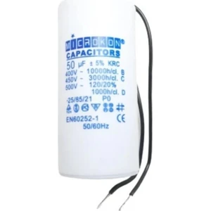 Microkon 50 Mf Kondansatör 400-450 V Plastik Kablolu(Daimi)