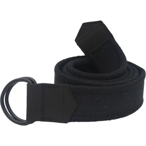 Anatolia Craft Deri Detaylı Siyah Kanvas Bez Kemer